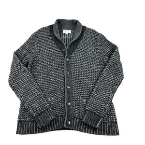 Rag & Bone Neiman Marcus Target Cardigan Wool Shawl Collar Mens Gray Sweater L
